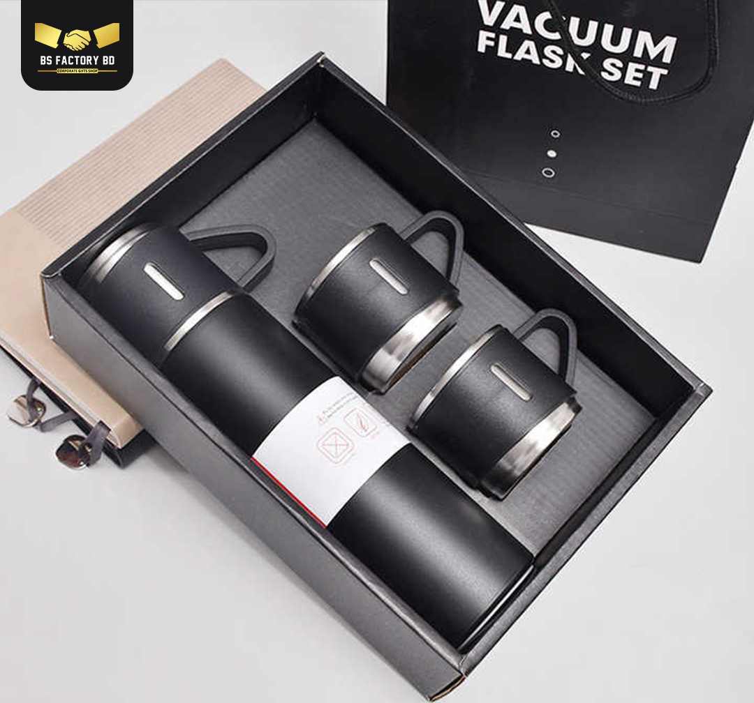 Corporate Customized Vacuum Insulated Thermal Flask Set (3-in-1) - Image 5