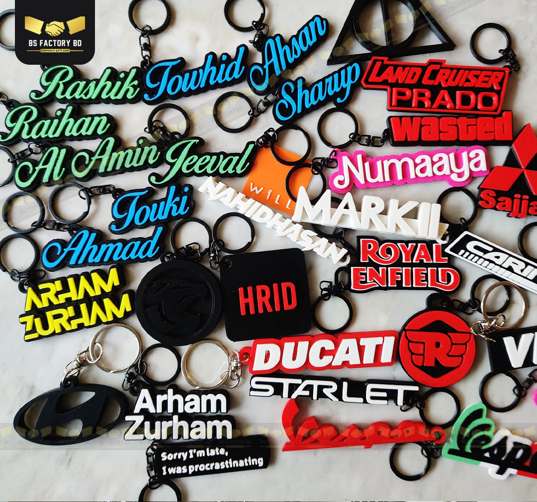 Corporate Customized Silicone Keyring - Image 2