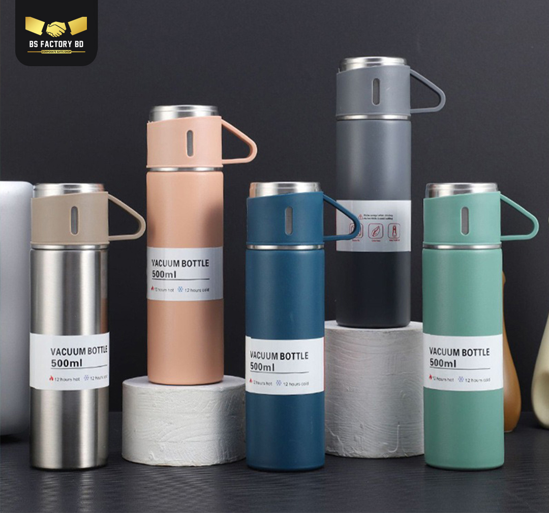 Corporate Customized Vacuum Insulated Thermal Flask Set (3-in-1) - Image 4