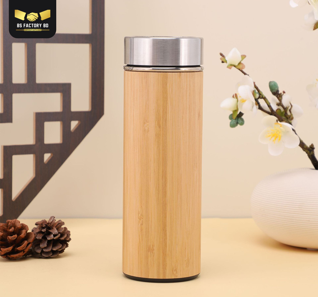 Corporate Customized Bamboo Thermal Flask - Image 5
