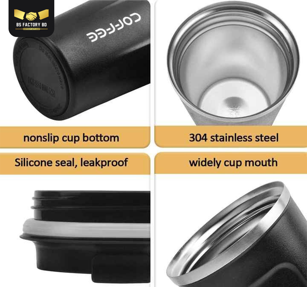 Corporate Customized Rubber Grip Thermal Mug - Image 6