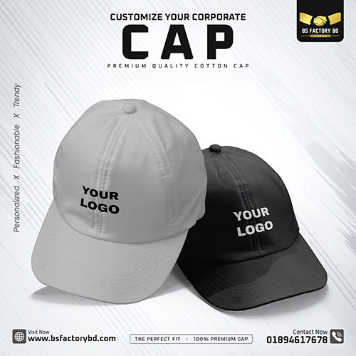 Corporate Customized Cap With DTF Printed