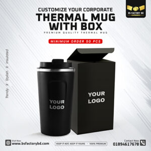 Corporate Customized Rubber Grip Thermal Mug