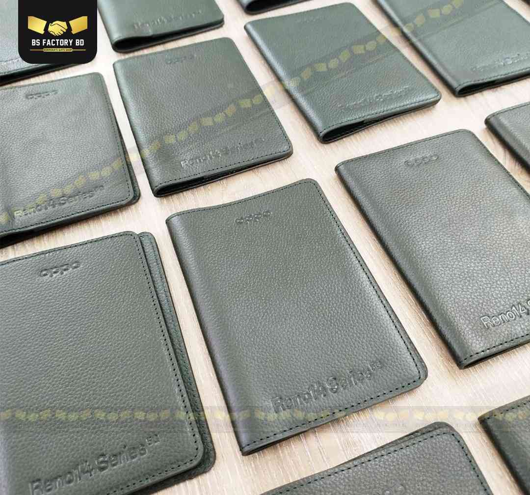Corporate Customized Pure Leather Passport Holder Design 14 - Image 3