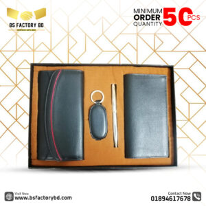 Corporate Premium Gift Set – Long Wallet Combo (4 in 1)