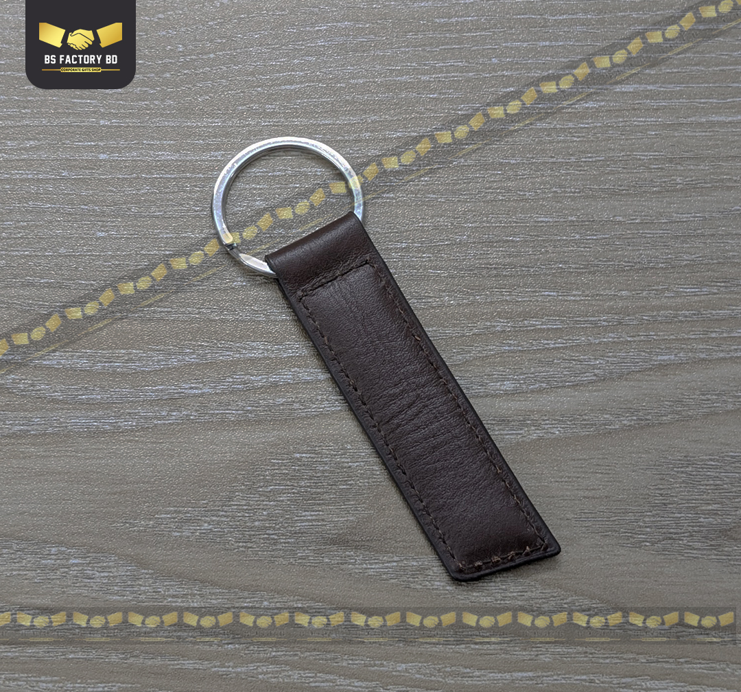 Corporate Customized Lather Key Ring - Image 2