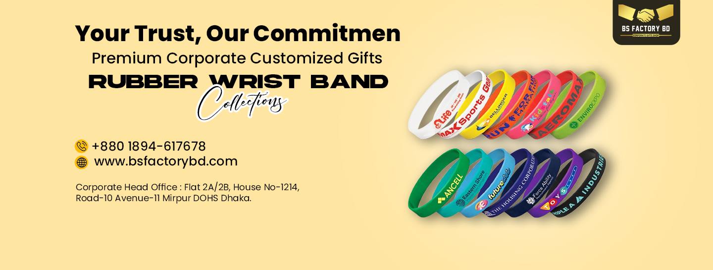 Corporate Customized Rubber Wrist Band