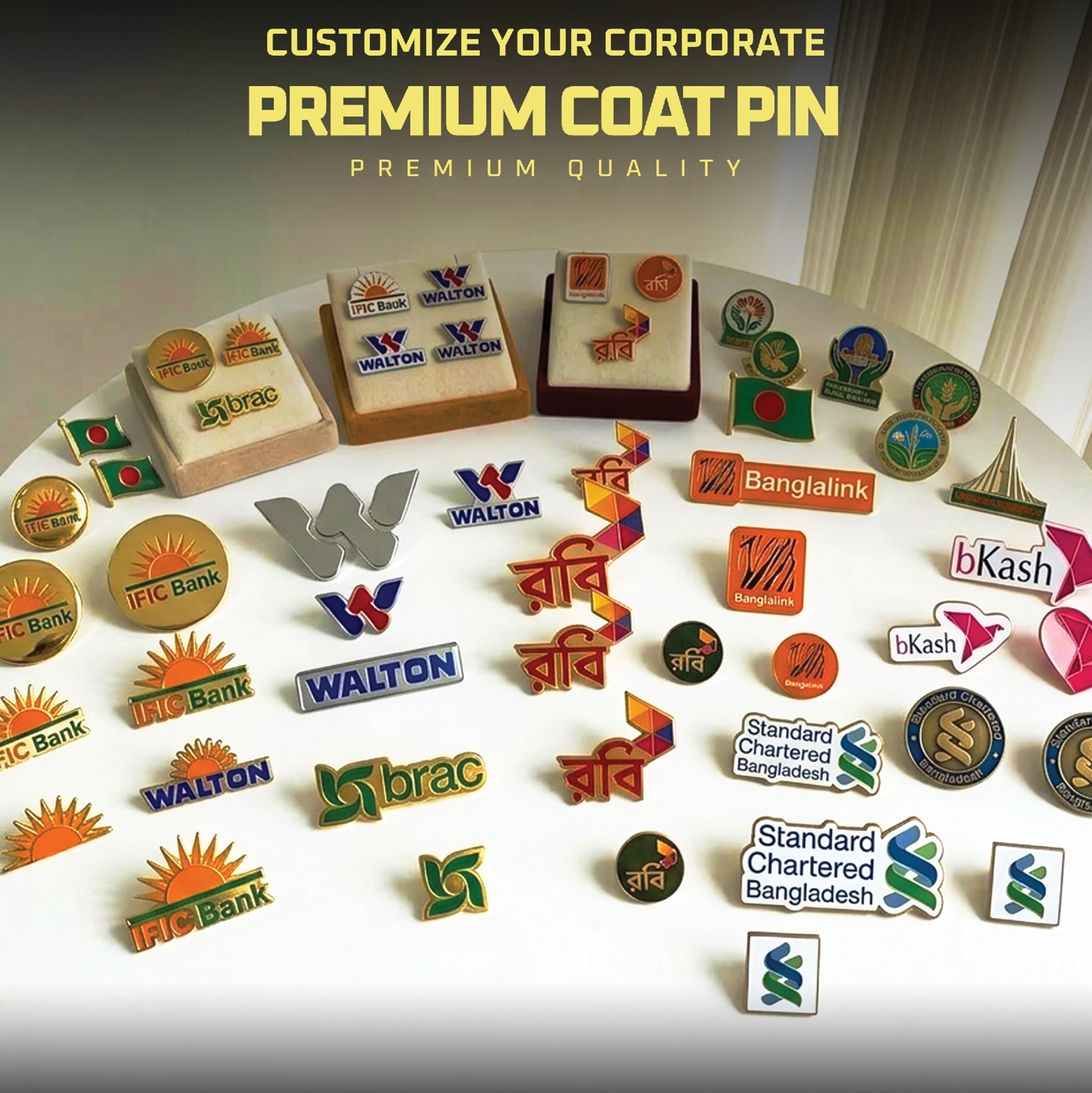 Corporate Customized Coat Pin